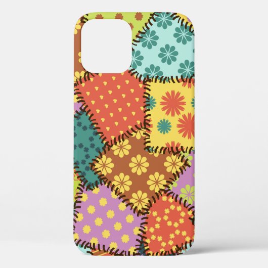 Eclectische Patchwork: Diverse Patroon Mix Case-Mate iPhone Case (Achterkant)