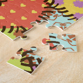 Eclectische Patchwork: Diverse Patroon Mix Legpuzzel (Zijkant)