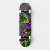 Eclectische psychedelische spiraal fractal Abstrac Skateboard (Voorkant)