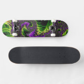Eclectische psychedelische spiraal fractal Abstrac Skateboard (Horizontaal)