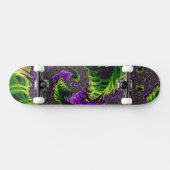 Eclectische psychedelische spiraal fractal Abstrac Skateboard (Horizontaal)