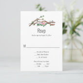Eclectische Romance - Woodland Path Wedding RSVP (Staand voorkant)
