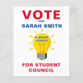 Eclectische stem voor klasse President: BRIGHT CHO Flyer (Achterkant)