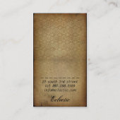 Eclectische Vintage Visitekaartje (Achterkant)