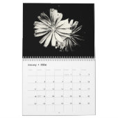 Eclectische zwarte en witte agenda kalender (Jan 2026)