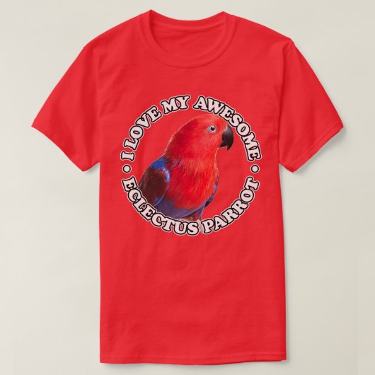 Eclectus Ekkie Eclectus Parrot T-shirt (Design voorkant)