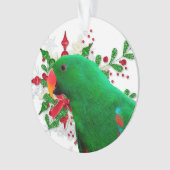 Eclectus kerstgeest ornament (voorkant)