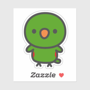 Eclectus papegaai / mannetje sticker