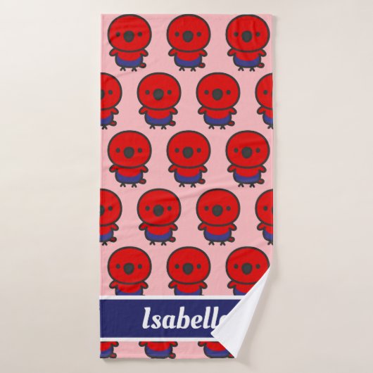 Eclectus Parrot / Vrouw Badhanddoek (Badhanddoek)