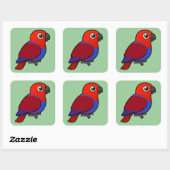 Eclectus Parrot vrouw Vierkante Sticker (Vel)