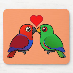 Eclectus Parrots in Love Muismat
