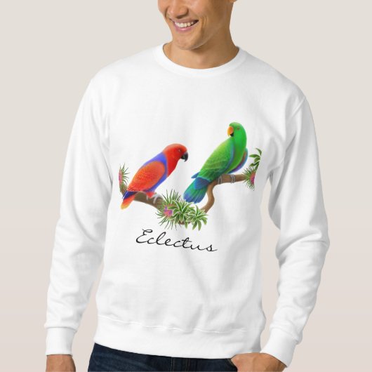 Eclectus Parrots Sweatshirt (Voorkant)