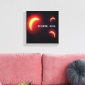 Eclipse 2024 canvas afdruk (Insitu (Woonkamer))