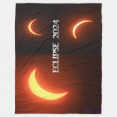 Eclipse 2024 fleece deken (Voorkant)
