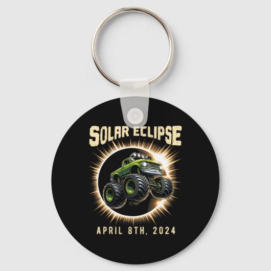 Eclipse 2024 Shirt Totale Eclipse 8 april 2024 Tr Sleutelhanger (Voorkant)