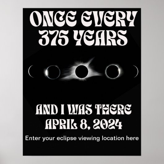 Eclipse 2024-Uw locatie toevoegen Poster (Voorkant)