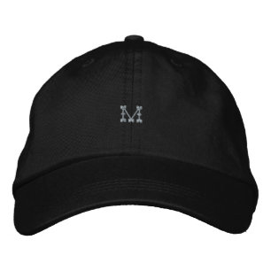 Eclipse Black M Letterhoedje Stedelijke Stijl Geborduurde Pet