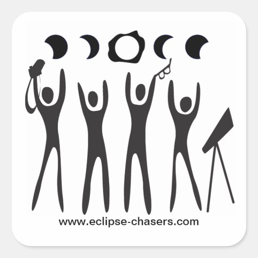 Eclipse Chasers logo stickers (Voorkant)