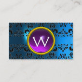 ECLIPSE DAMASK EDELSTEEN  MONOGRAM VISITEKAARTJE (Achterkant)