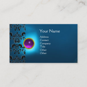 ECLIPSE DAMASK EDELSTEEN  MONOGRAM VISITEKAARTJE
