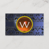 ECLIPSE DAMASK GEM MONOGRAM VISITEKAARTJE (Achterkant)