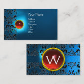 ECLIPSE DAMASK GEM MONOGRAM VISITEKAARTJE (Voorkant / Achterkant)