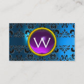 ECLIPSE DAMASK GEM MONOGRAM VISITEKAARTJE (Achterkant)