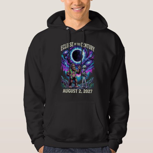 Éclipse du siècle du 2 août 2027 Sweat à capuche (Devant)