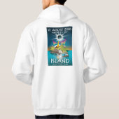 Éclipse en Islande 2026 - sweat à capuche (Dos)