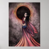 Eclipse Fantasy Fairy Poster Print (Voorkant)