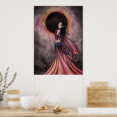 Eclipse Fantasy Fairy Poster Print (Keuken)