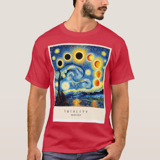 Eclipse in Van Gogh stijl T-shirt