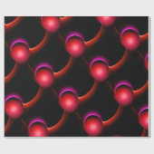 ECLIPSE Levendig zwart rood roze Cadeaupapier (Vlak)