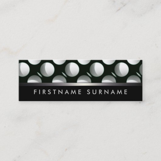 Eclipse Lune Noir Blanc Mini Cartes de visite (Devant)