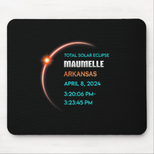 Eclipse Maumelle Arkansas Totale Zonsverduistering Muismat