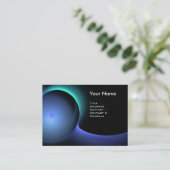 ECLIPSE MONOGRAM Levendig zwart blauw Visitekaartje (Staand voorkant)