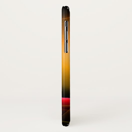 ECLIPSE MONOGRAM Levendig zwart geel Case-Mate iPhone Case (Achterkant/links)