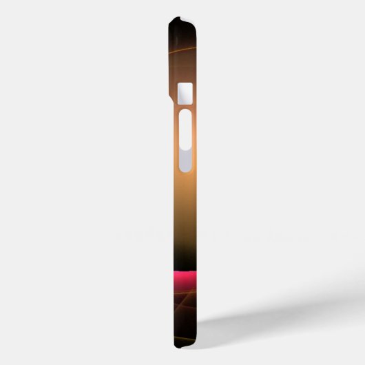 ECLIPSE MONOGRAM Levendig zwart geel Case-Mate iPhone Case (Achterkant / Links)