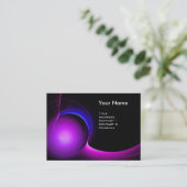ECLIPSE MONOGRAM Levendig zwart violet Visitekaartje (Staand voorkant)