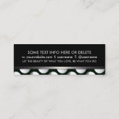 Eclipse Moon Black White Mini Visitekaartjes (Achterkant)