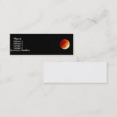 Eclipse Moon Profielkaart Mini Visitekaartje (Voorkant / Achterkant)