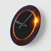 Eclipse Moon Sun Twilight Ronde Klok (Hoek)