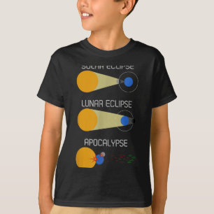 Eclipse Of Apocalyps_ Grappige Zonsverduistering W T-shirt