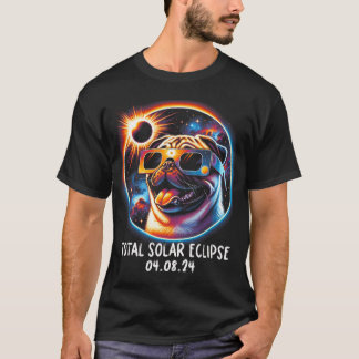 Eclipse Pug Dragen Gles Pet April 8 2024 T-shirt