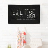 Éclipse solaire 2024 Bannière de fête d'éclipse pe (En situation)