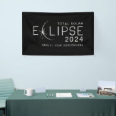 Éclipse solaire 2024 Bannière de fête d'éclipse pe (Salon professionnel)