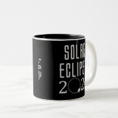 Éclipse solaire 2024 Mug (Devant droit)