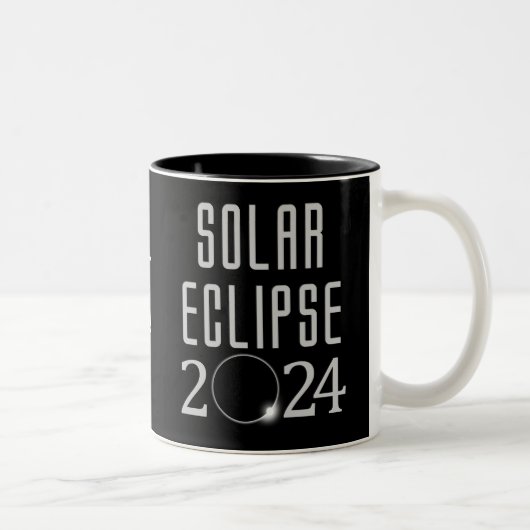Éclipse solaire 2024 Mug (Droit)
