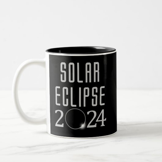 Éclipse solaire 2024 Mug (Gauche)