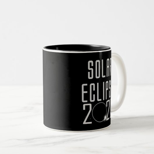 Éclipse solaire 2026 Mug (Devant droit)